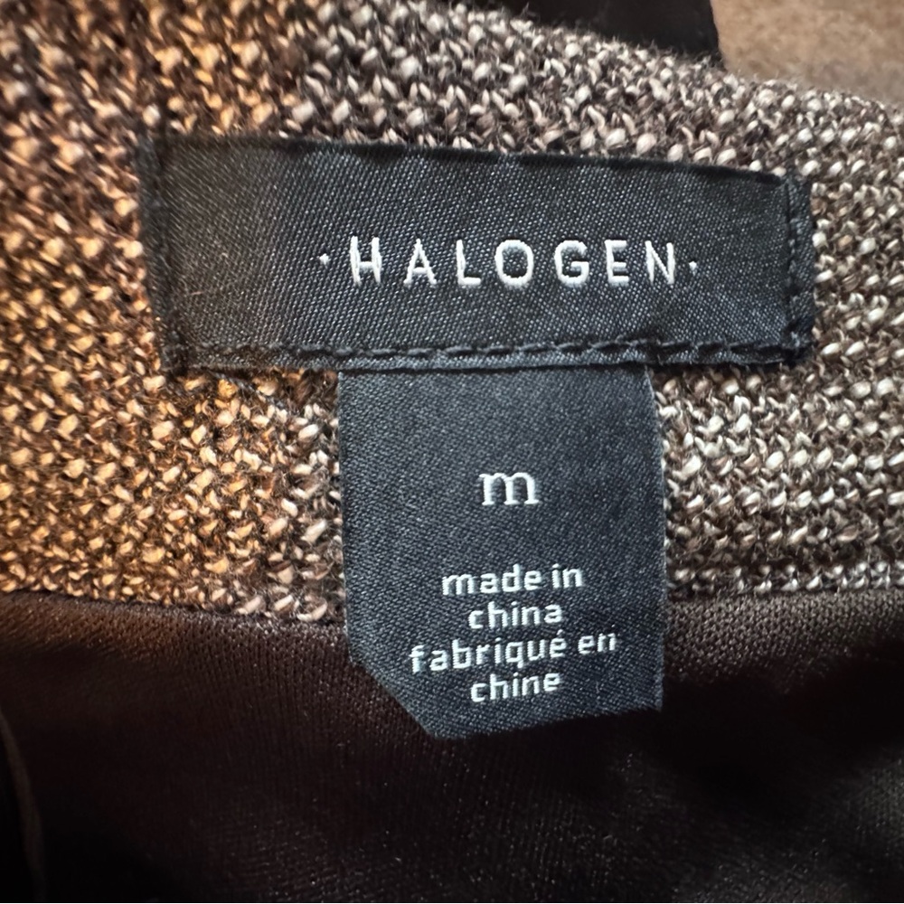 Nordstrom Halogen Elegant Brown Tweed A-Line Skirt. NWT - Picture 5 of 5